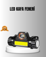 Şarjlı LED Kafa Feneri – Çift Fonksiyonlu, 200LM Işık Gücü, IP44 Suya Dayanıklı - Görsel 5