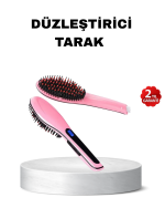 Dijital Ekranlı Seramik Saç Düzleştirici Tarak – 5 Kademeli Isı Ayarı, İyon Kontrollü - Görsel 5