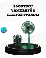 Taşınabilir Şarjlı Mini Fan – Katlanabilir Gövde, 3 Hız Kademesi - Görsel 5