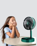 Taşınabilir Şarjlı Mini Fan – Katlanabilir Gövde, 3 Hız Kademesi - Görsel 4