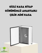 Sözlük Görünümlü Gizli Kitap Kasa – Anahtarlı Metal İç Kasa, Kompakt Boyut, Şık ve Güvenli Tasarım - Görsel 5