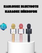 Taşınabilir Karaoke Mikrofon – Bluetooth, USB ve AUX Girişli - Görsel 5