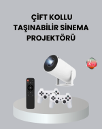 4K Wi-Fi 6 Projeksiyon Cihazı – 10.000+ Oyun Desteği, Kablosuz Bağlantı ve Çoklu Giriş Portları - Görsel 5