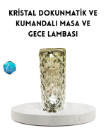 Kristal RGB LED Masa Lambası – Renkli Kumandalı Işık, Dekoratif ve Enerji Tasarruflu - Görsel 5