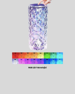 Kristal RGB LED Masa Lambası – Renkli Kumandalı Işık, Dekoratif ve Enerji Tasarruflu - Görsel 3