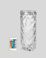Kristal Tasarımlı RGB LED Gece Lambası – Kumandalı, Renk Değiştiren Dekoratif Işık