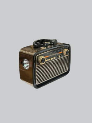 Bluetooth’lu LED Işıklı Nostaljik Müzik Kutusu – Ahşap Dokulu, Vintage Tasarım ve Yüksek Ses Kalitesi