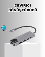 Alüminyum Kasalı MacBook USB-C Hub – 4K HDMI, USB 3.0, SD/TF Kart Girişi, PD Şarj Desteği - Görsel 5