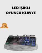 Profesyonel Oyuncu Klavye Mouse Seti – RGB Işıklı, Türkçe Q, DPI Ayarlı, Dayanıklı Gövde - Görsel 5