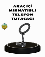 360° Dönebilen Katlanır Manyetik Araç Telefon Tutucu – MagSafe Uyumlu, Kompakt ve Şık Tasarım - Görsel 5
