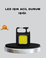 USB Şarjlı 800 Lümen LED Fener – Mini Boy, 3 Işık Modlu, Anahtarlık Tipi El Feneri - Görsel 5