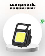 Süper Parlak 800 Lümen LED Fener – USB Şarjlı, 3 Işık Modlu, Mini Taşınabilir ve Anahtarlık Tipi - Görsel 5