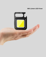 Süper Parlak 800 Lümen LED Fener – USB Şarjlı, 3 Işık Modlu, Mini Taşınabilir ve Anahtarlık Tipi - Görsel 4