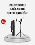 Kablosuz Bluetooth Selfie Çubuğu – 360° Dönebilir Başlık, Taşınabilir ve Şık Tasarım - Görsel 5