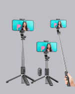 Kablosuz Bluetooth Selfie Çubuğu – 360° Dönebilir Başlık, Taşınabilir ve Şık Tasarım - Görsel 2
