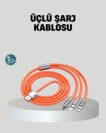 ÜÇLÜ Şarj Kablosu – Yüksek Hızlı, Dayanıklı ve Uzun Ömürlü - Görsel 5