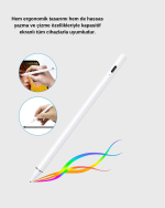 Type-C Şarjlı Dokunmatik Kalem – iPad, iPhone ve Android Uyumlu, Sessiz Çalışan - Görsel 4