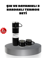 500 ml Paslanmaz Çelik Termos Seti – Sızdırmaz, Vakumlu, Isı Koruma Özellikli, Taşınabilir Termos - Görsel 5