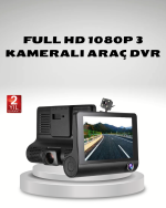 Araç Kamerası 3’lü Full HD DVR 1080P Gece Görüşlü ve G-Sensörlü - Görsel 5