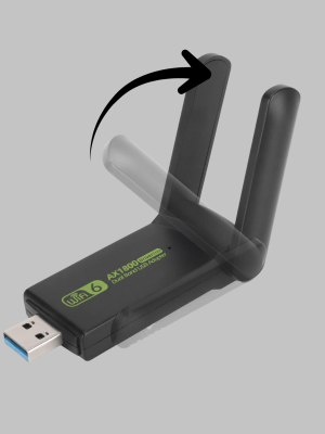 Ultratekno Dual Band WiFi Adaptör – 1200 Mbps, USB 3.0, Çift Antenli, Geniş Kapsama Alanı ve Yüksek Hız