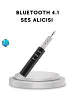 Mini Bluetooth Ses Alıcısı 3.5mm Girişli Kablosuz Müzik Adaptörü - Görsel 5