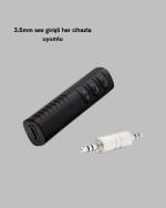 Mini Bluetooth Ses Alıcısı 3.5mm Girişli Kablosuz Müzik Adaptörü - Görsel 4