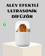 Ultrasonik Alev Efektli Aromaterapi Difüzörü USB Şarjlı ve Otomatik Kapanma Özellikli - Görsel 5