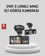 Full HD Üç Kameralı Araç Kamerası 170° Geniş Açılı ve Park Destekli - Görsel 5