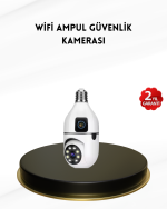 1080P WiFi Ampul Kamera Uzaktan Erişimli Hareket Sensörlü Gece Görüşlü - Görsel 5