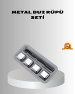 Paslanmaz Metal Buz Küpleri Seti Klipsli Sulandırmadan Soğutma Özellikli - Görsel 5