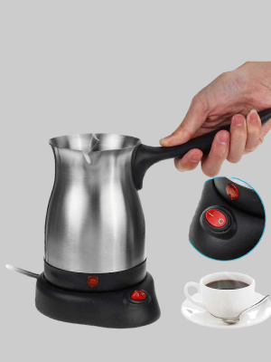 800W Paslanmaz Elektrikli Cezve Gizli Rezistans ve Ergonomik Kulp