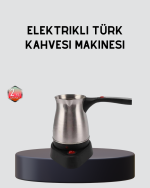 Elektrikli Türk Kahvesi Cezvesi 800W Kablosuz Döner Tabanlı - Görsel 5