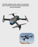 4K Katlanabilir Drone Uzaktan Kontrollü Wi-Fi Görüntü Aktarımlı - Görsel 4