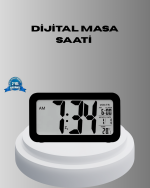Dijital Masa Saati Sensörlü Aydınlatmalı Alarm ve Sıcaklık Ölçerli - Görsel 5