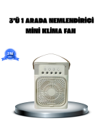 Taşınabilir Mini Klima Fan 3’ü 1 Arada Soğutucu, Nemlendirici ve Gece Lambası - Görsel 5