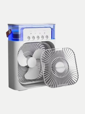 Taşınabilir Mini Klima Fan 3’ü 1 Arada Soğutucu, Nemlendirici ve Gece Lambası