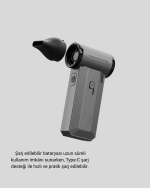 Şarjlı 130000 RPM Hava Üflemeli ve Vakumlu Araç Ev Temizlik Makinesi - Görsel 2