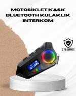Bluetooth 5.4  İnterkom IP65 Toz ve Su Geçirmez LED Göstergeli - Görsel 5