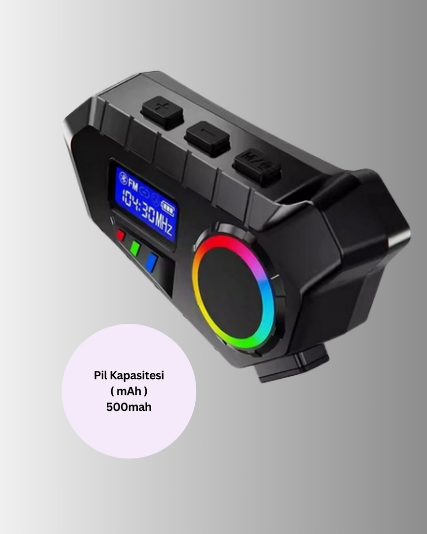 1239597_7-52.png Kablosuz Bluetooth İnterkom IP65 Suya Dayanıklı 40mm HD Ses ve 40 Saat Pil - Görsel 1