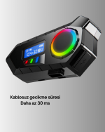 Kablosuz Bluetooth İnterkom IP65 Suya Dayanıklı 40mm HD Ses ve 40 Saat Pil - Görsel 2