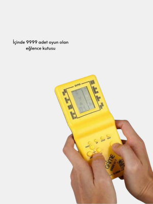 Mini Tetris El Aterisi – Taşınabilir Retro Oyun Konsolu, Pil ile Çalışan Klasik Model