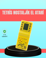 Retro Tetris El Aterisi – Pil ile Çalışan Taşınabilir Mini Oyun Konsolu - Görsel 5