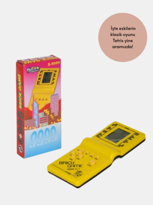 Retro Tetris El Aterisi – Pil ile Çalışan Taşınabilir Mini Oyun Konsolu
