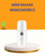Taşınabilir Şarjlı Buhar Nemlendirici – Kablosuz Akıllı Pro Teknolojili Mini Cilt ve Ortam Nemlendirici - Görsel 5