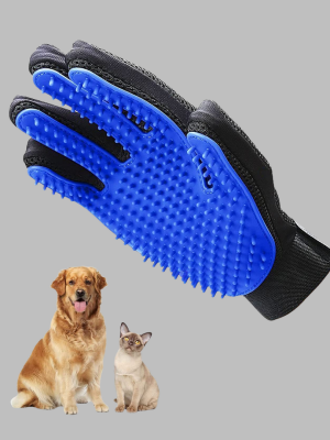 Kedi ve Köpekler İçin Tüy Toplama Eldiveni – Yumuşak Silikonlu Masaj Eldiveni