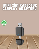 Kablosuz CarPlay Adaptörü – USB-A & Type-C Uyumlu Hızlı Bağlantı Cihazı - Görsel 5