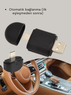 Kablosuz CarPlay Dönüştürücü – Akıllı Tak & Çalıştır Araç Adaptörü