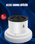 3D Alev Işıklı Aromaterapi Makinesi – 360 ml Su Kapasiteli Sessiz Difüzör - Görsel 5