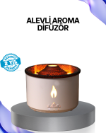 Volkan Efektli Aroma Difüzörü – Sessiz Çalışma, Otomatik Kapanma ve LED Işık - Görsel 5