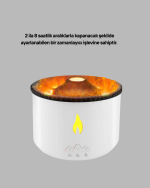 Volkan Efektli Aroma Difüzörü – Sessiz Çalışma, Otomatik Kapanma ve LED Işık - Görsel 3
